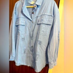 Zara Blue Jean Jacket Classic Fit